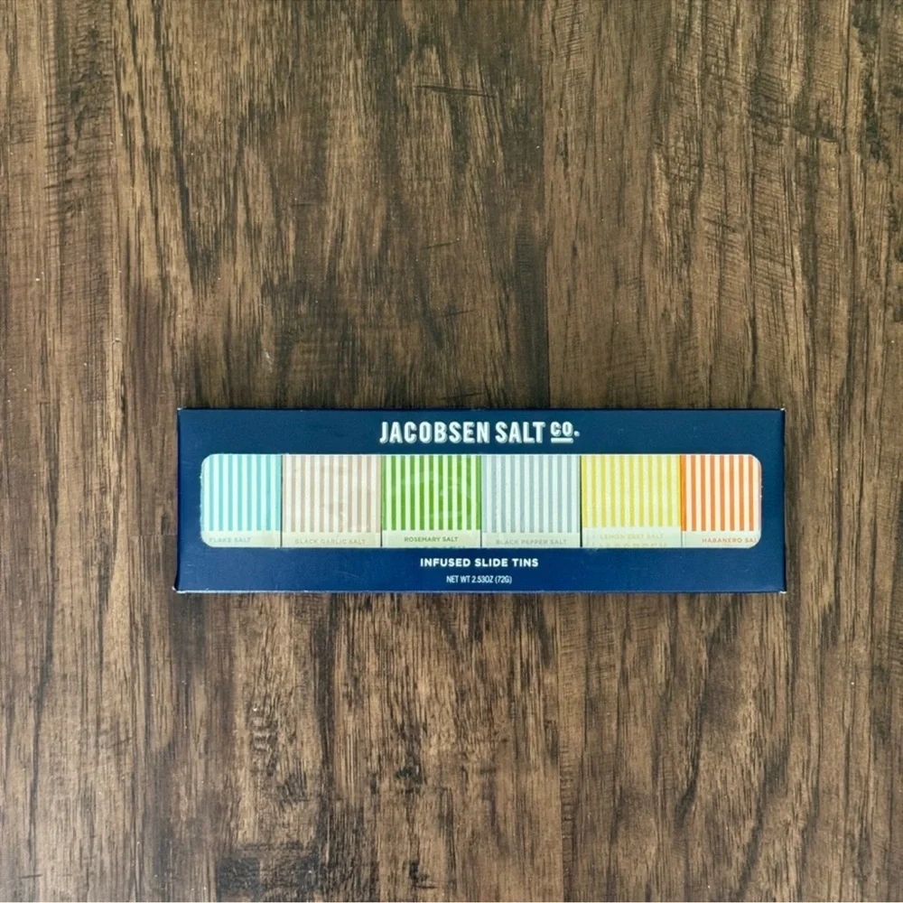 Williams Sonoma Jacobsen Salt Co. Infused Slide Tins